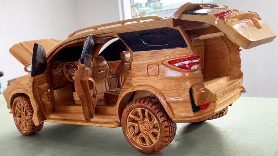 Wood Carving-Toyota Fortuner Legender 2021-Woodworking Art