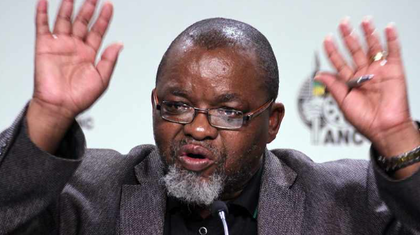 Gwede Samson Mantashe addressed the members of the media during the press conference about the outcomes of the NEC meeting which was held in Pretoria over the weekend. Picture: Motshwari Mofokeng